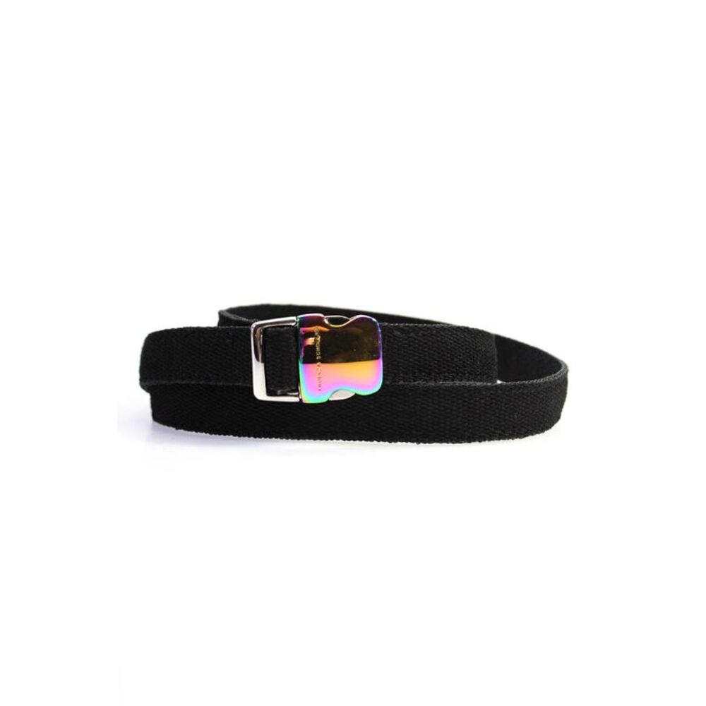 Proenza Schouler Women's Kiss Lock Closure Skinny Belt Black Size 38